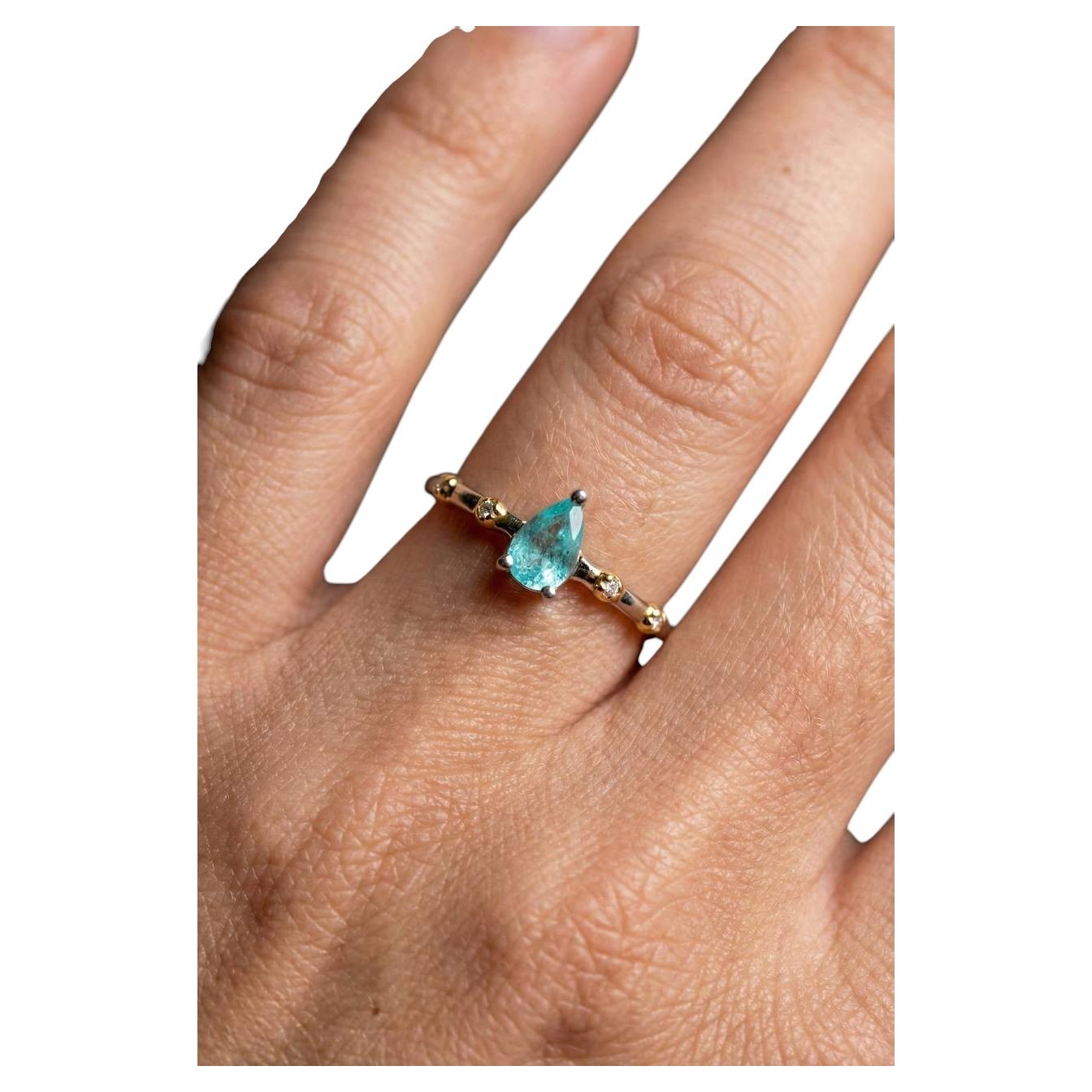 Paraiba-Turmalin-Ring