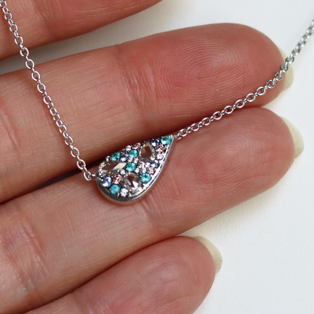 mosaic diamond necklace