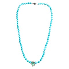 Paraiba Tourmaline Sleeping Beauty Turquoise and Emerald Diamond Necklace