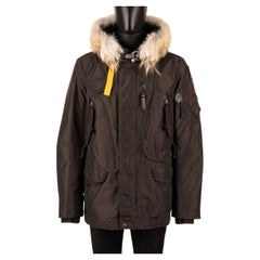 Parajumpers - Parka Daunenjacke RIGHT H& mit Pelz Kapuze & Innenfutter Binsengrün 2XL
