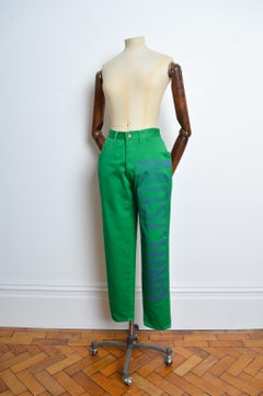 Greene & Greene 1990's Spell out MOSCHINO high waistted Mom Jeans - Pantalon