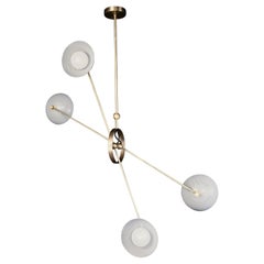 Parallax Ceiling Fixture in Brass and Gray Enamel by Blueprint Lighting, 2020