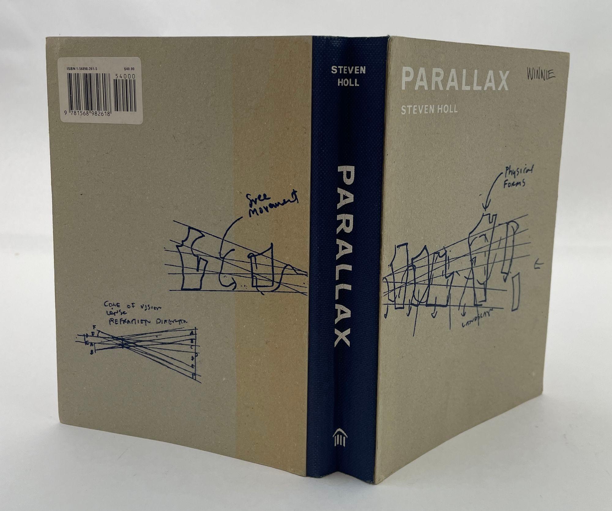 Paperback Parallax de Steven Holl Architect, 1ère édition 2000 Livre Bon état - En vente à North Hollywood, CA