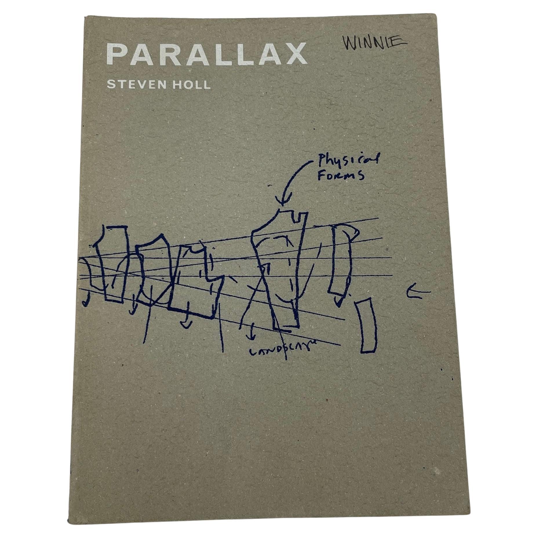 Paperback Parallax de Steven Holl Architect, 1ère édition 2000 Livre en vente