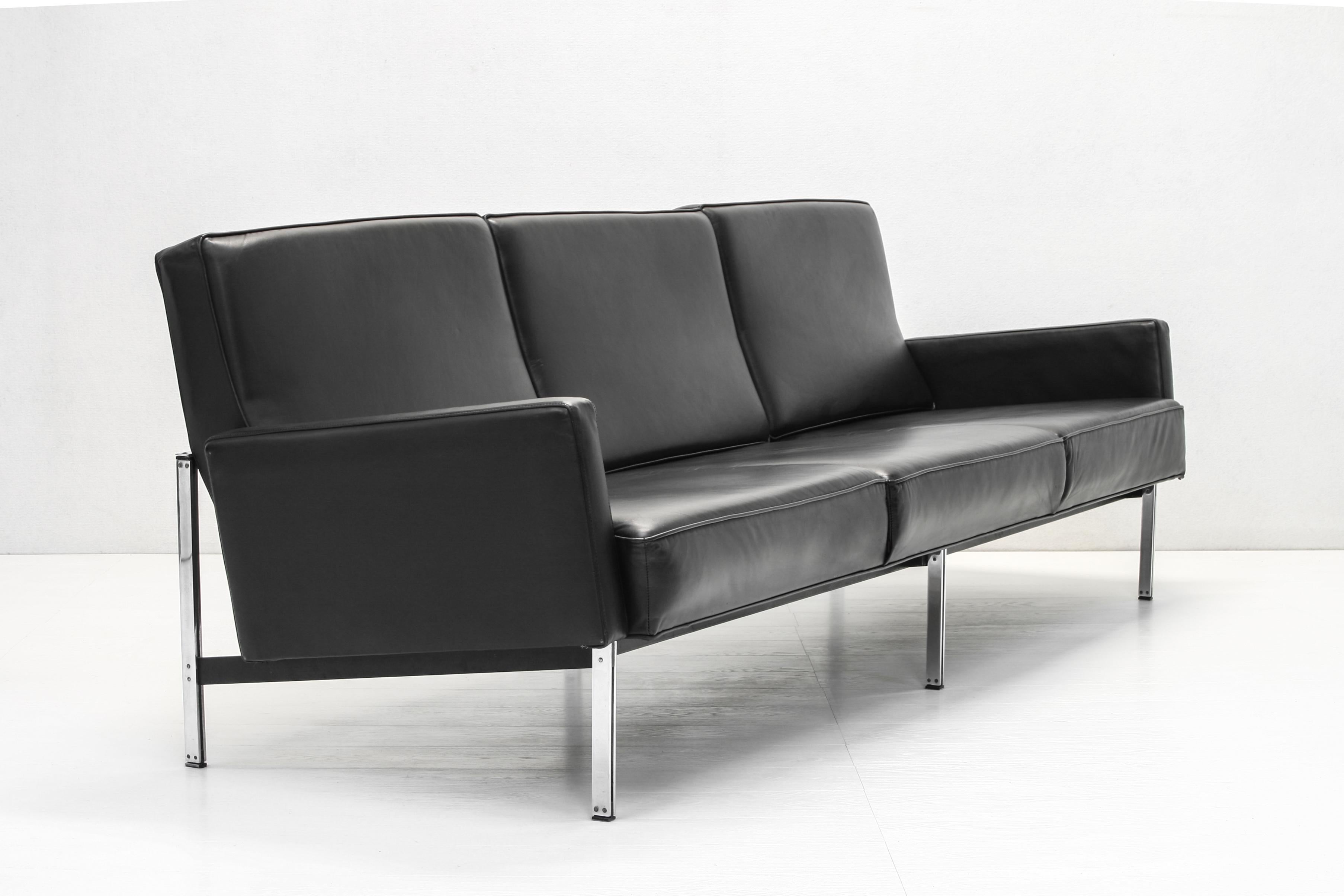 Belgian Parallel Bar Armchairs & Sofa by Florence Knoll for Knoll International