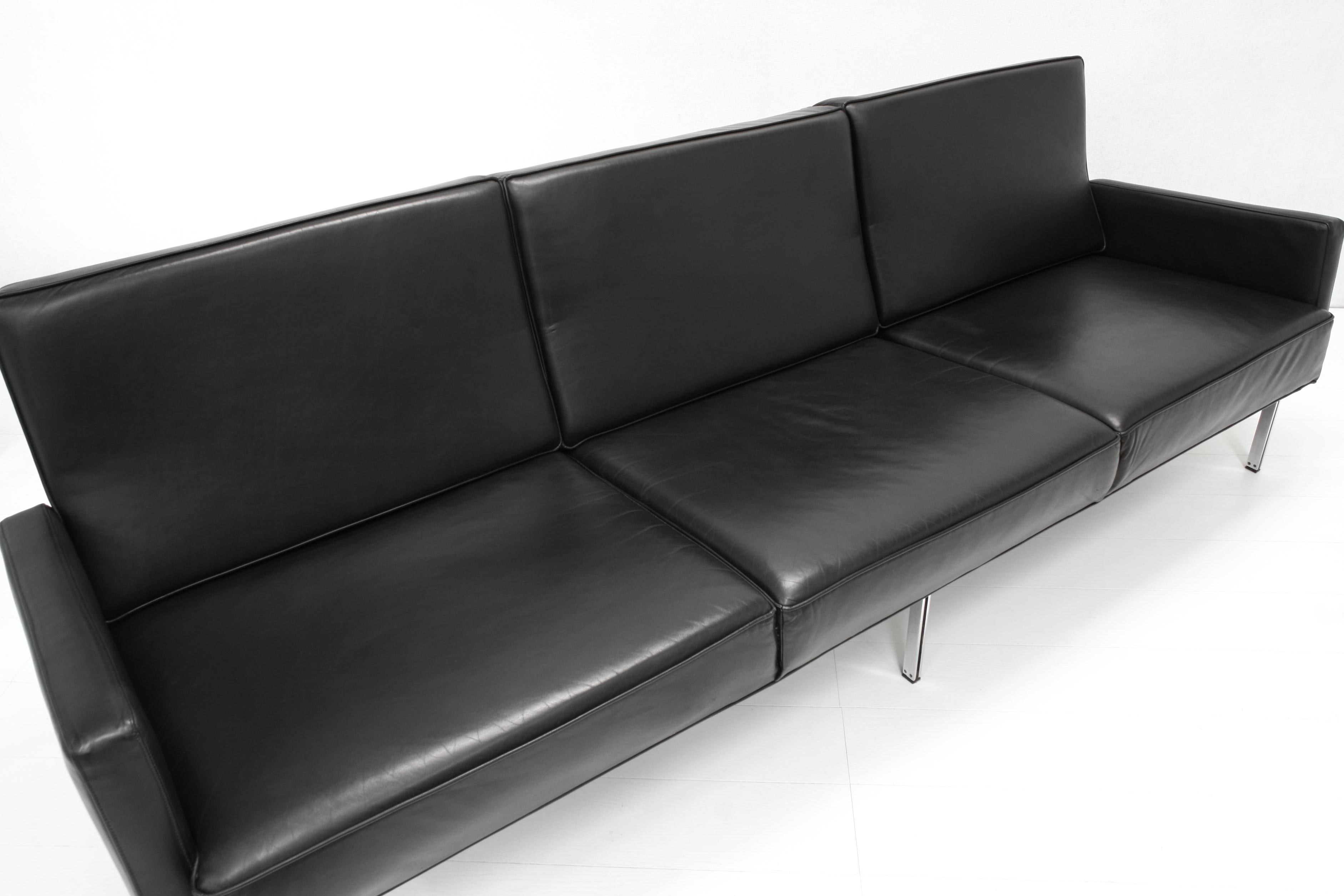 Steel Parallel Bar Armchairs & Sofa by Florence Knoll for Knoll International