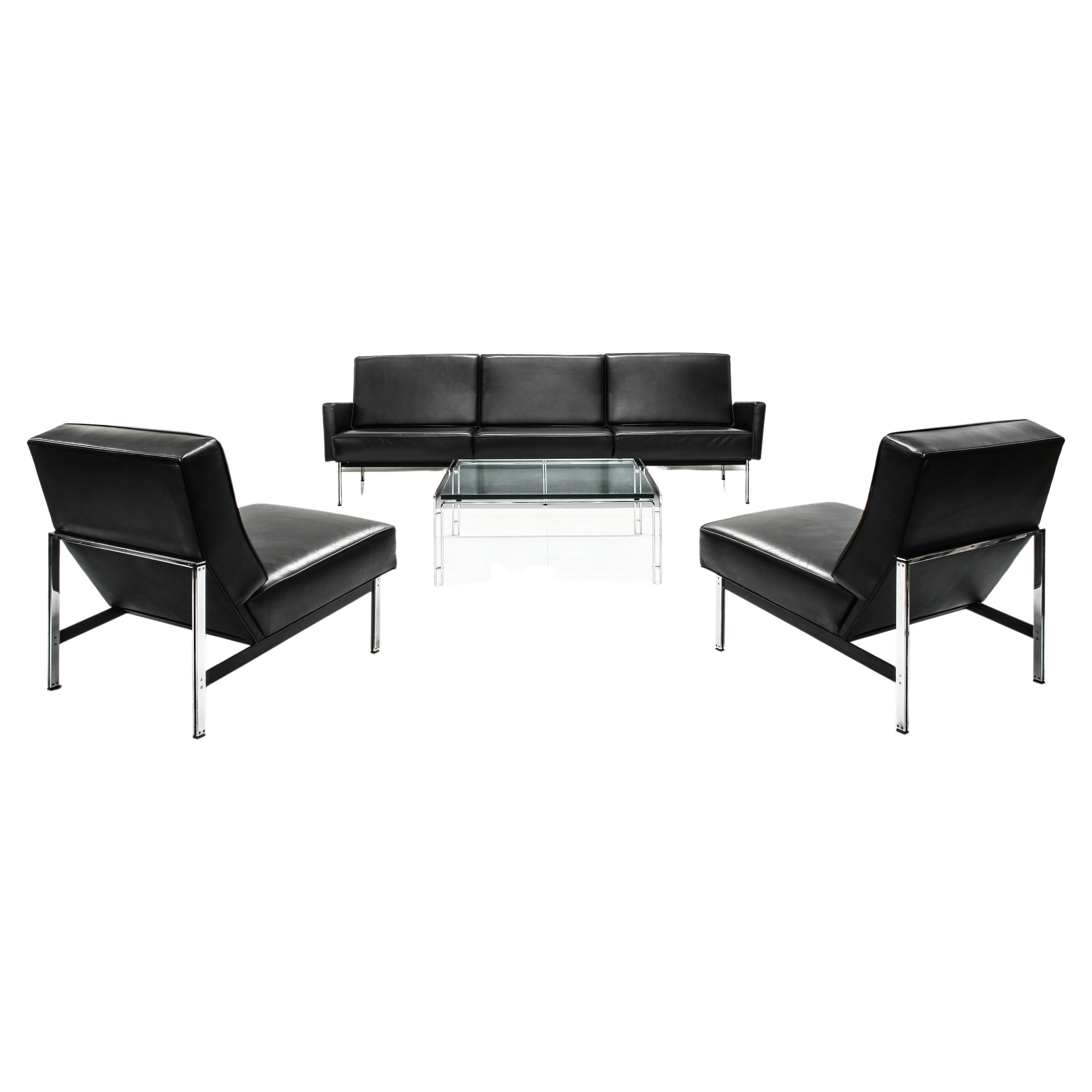 Parallel Bar Armchairs & Sofa by Florence Knoll for Knoll International