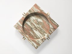 Parallel Bowl in Pink Marble