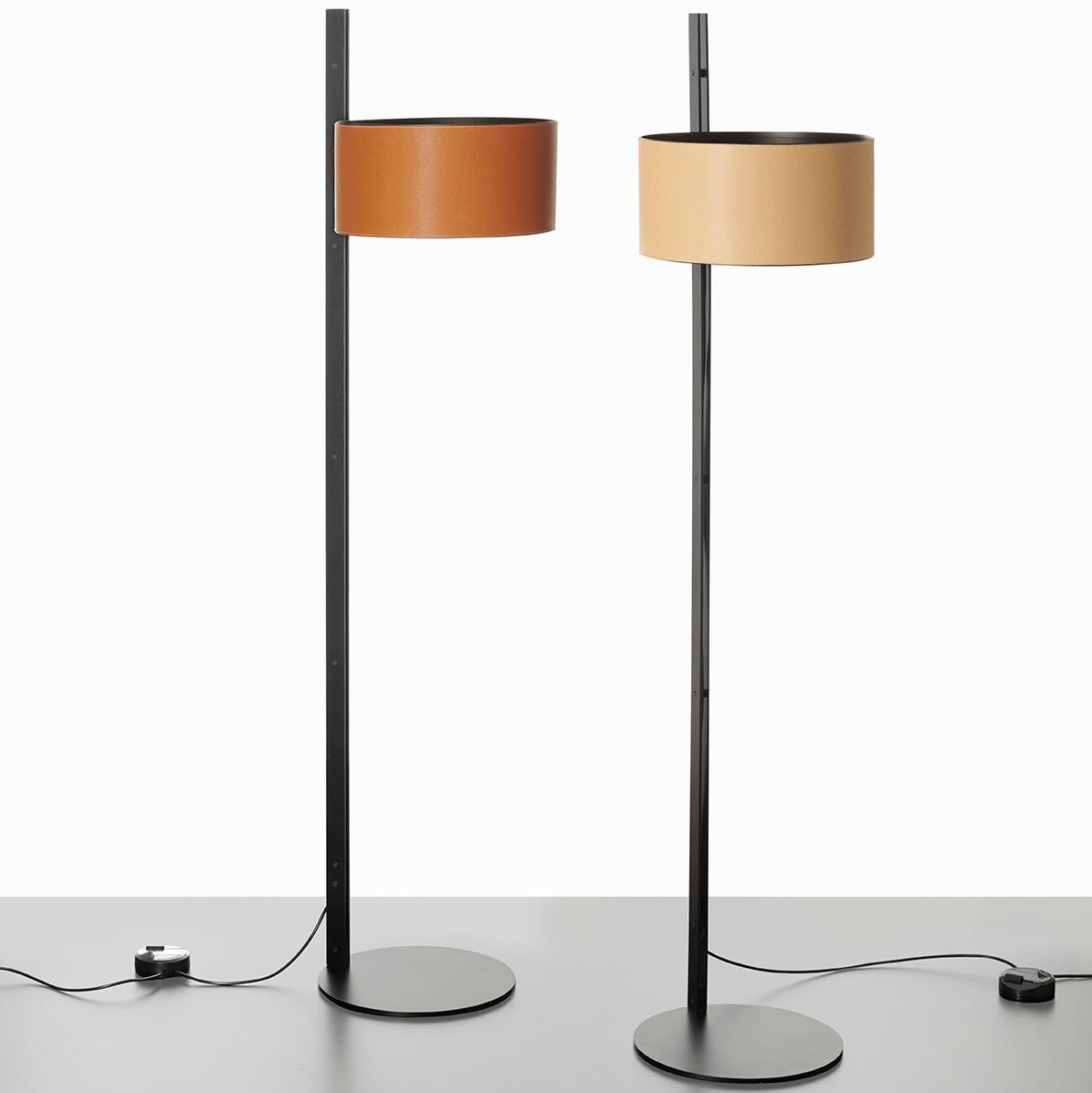 Metal Parallel Floor Lamp by Victor Vasilev for Oluce For Sale