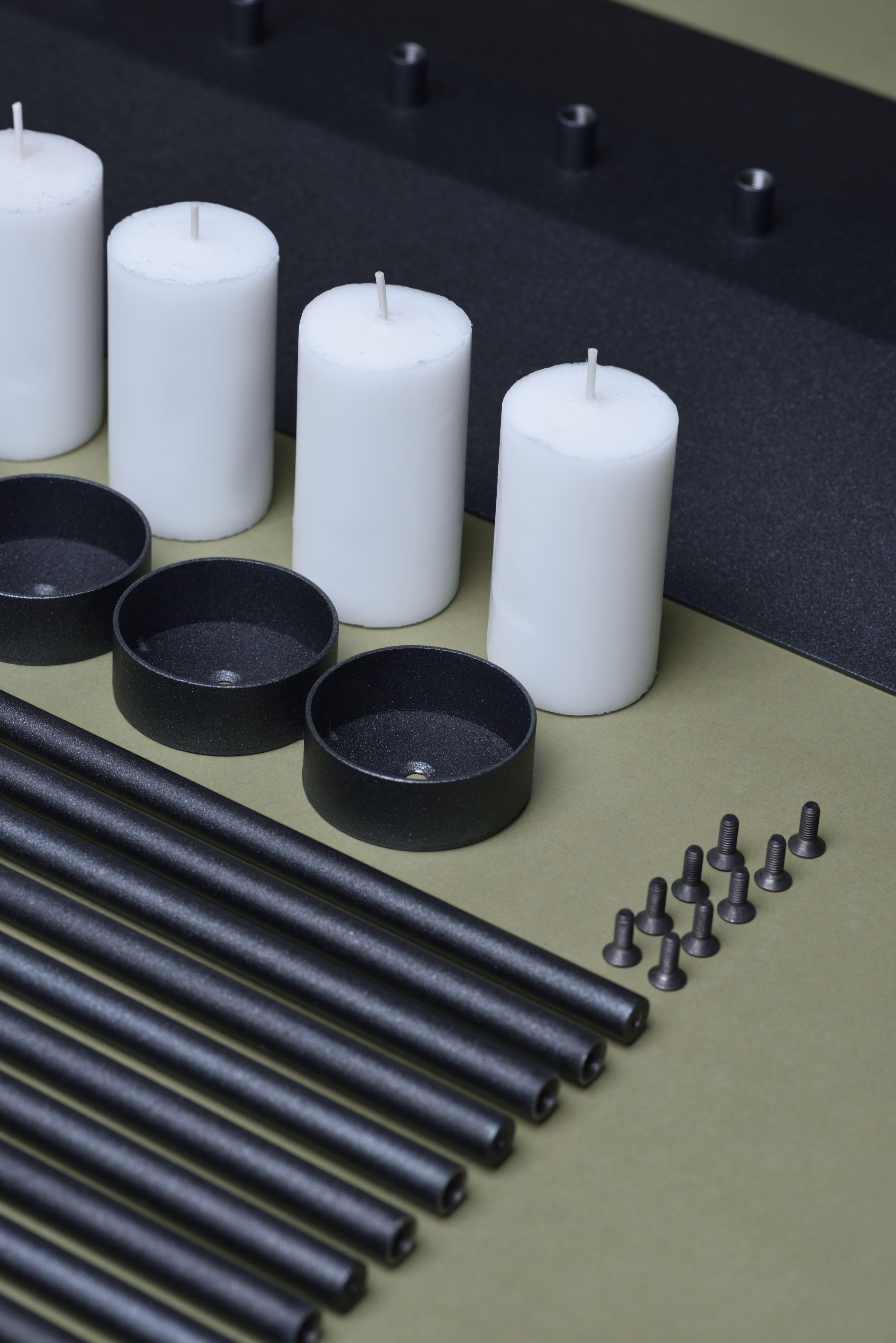 PARALLEL candleholder 130сm, minimalistic Hanukkah menorah by Ivan Voitovych For Sale 1