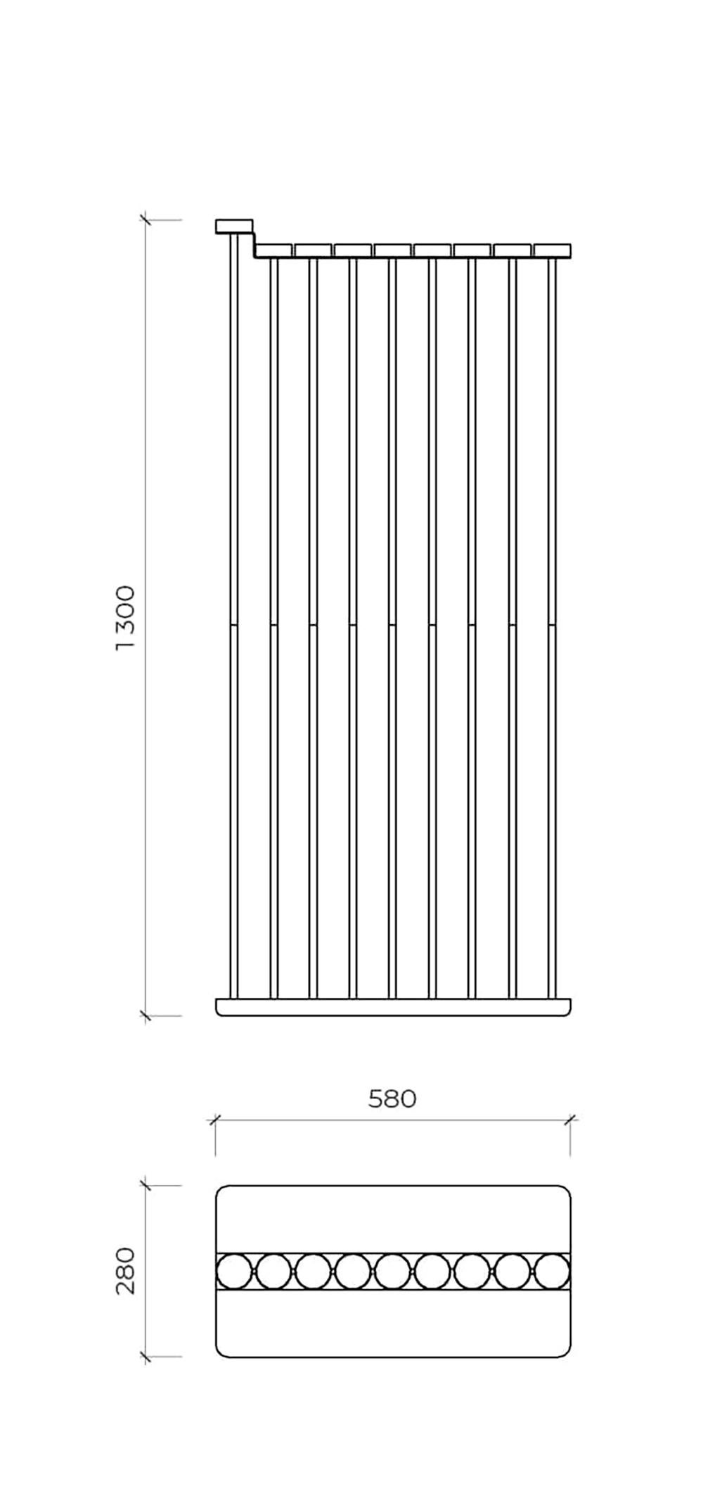 PARALLEL candleholder 130сm, minimalistic Hanukkah menorah by Ivan Voitovych For Sale 5