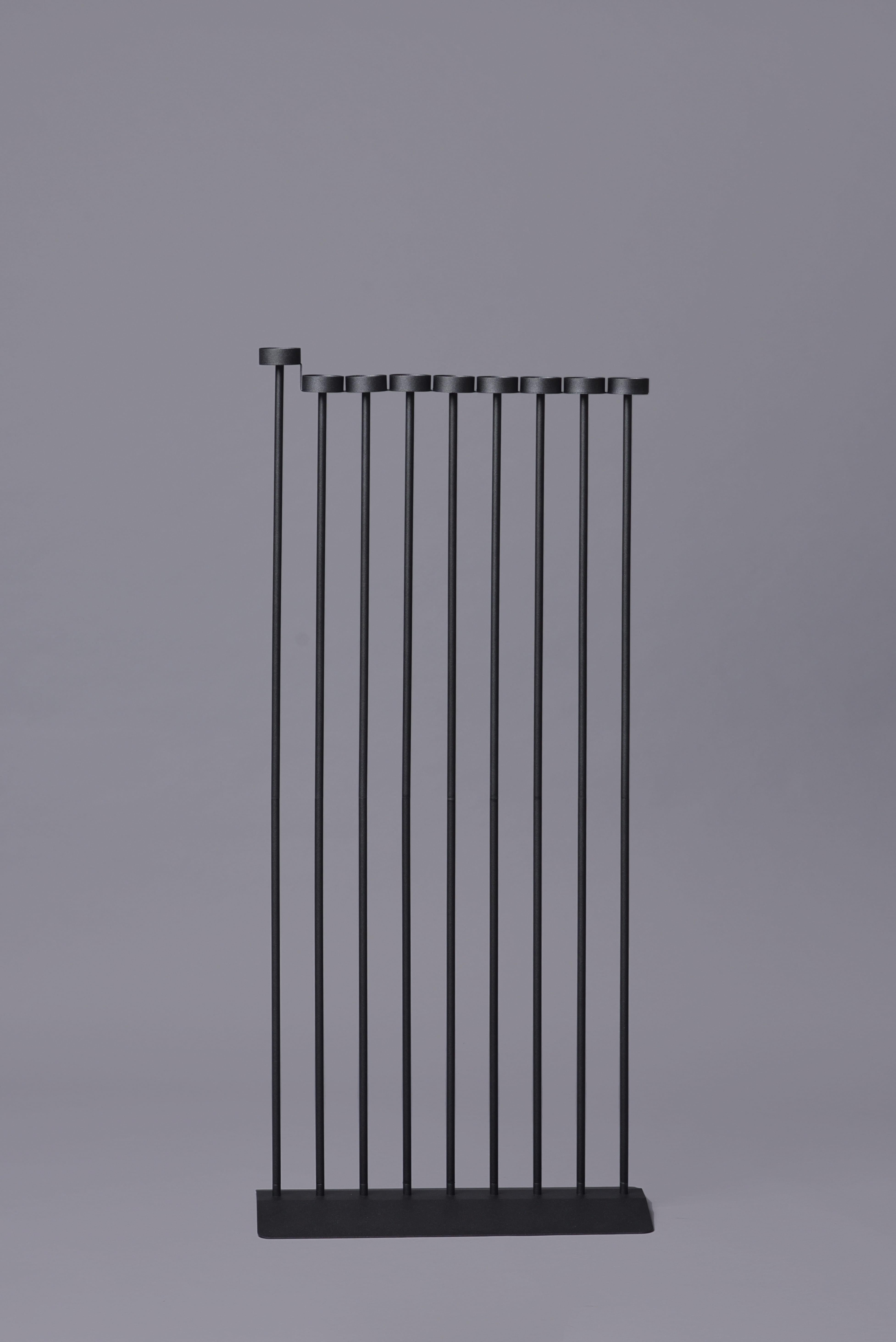 PARALLEL candleholder 130сm, minimalistic Hanukkah menorah by Ivan Voitovych In New Condition For Sale In Gstaad, CH