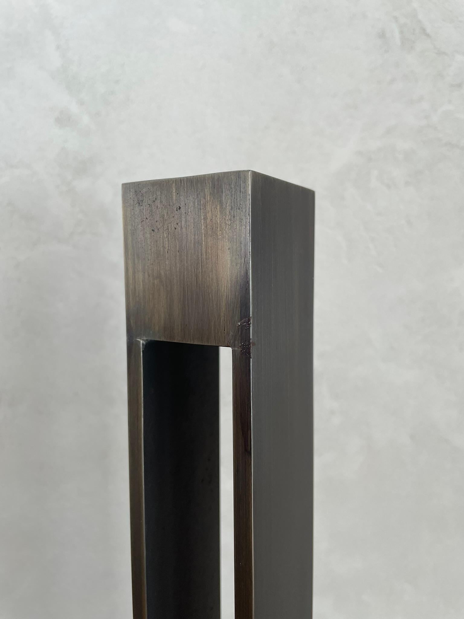 Brass Parallel Stem Candle Pedestal  - 23