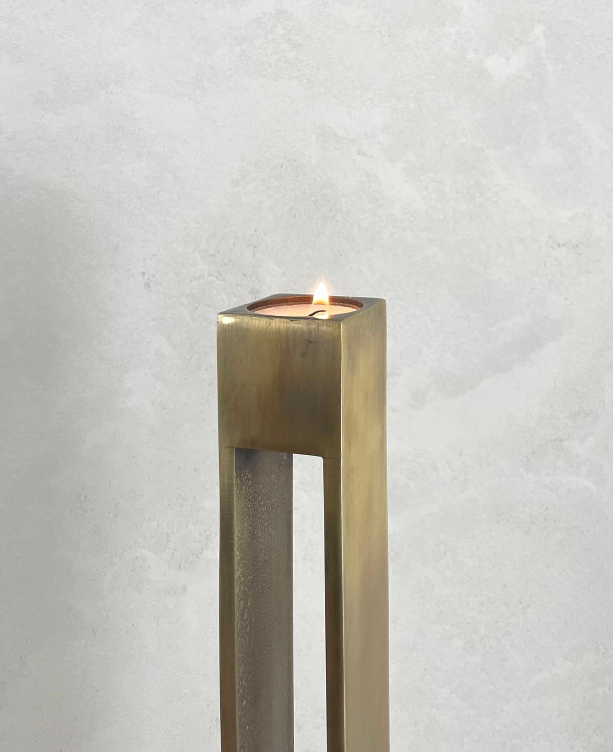 Minimalist Parallel Stem Candle Pedestal  - 56.5