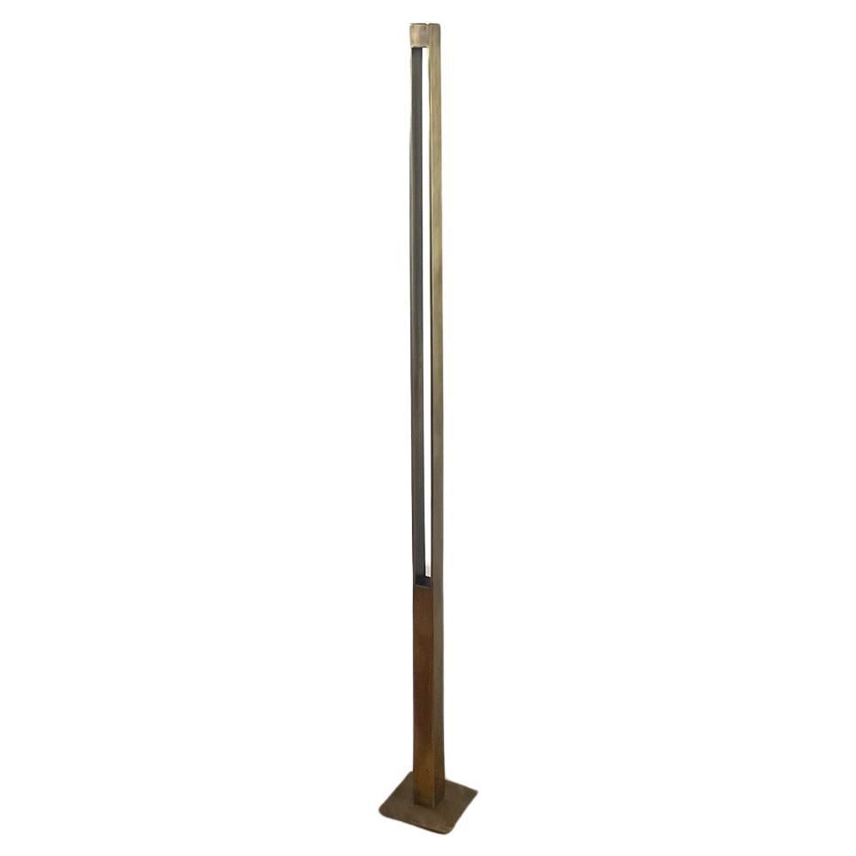 Parallel Stem Candle Pedestal  - 56.5" Aged Brass