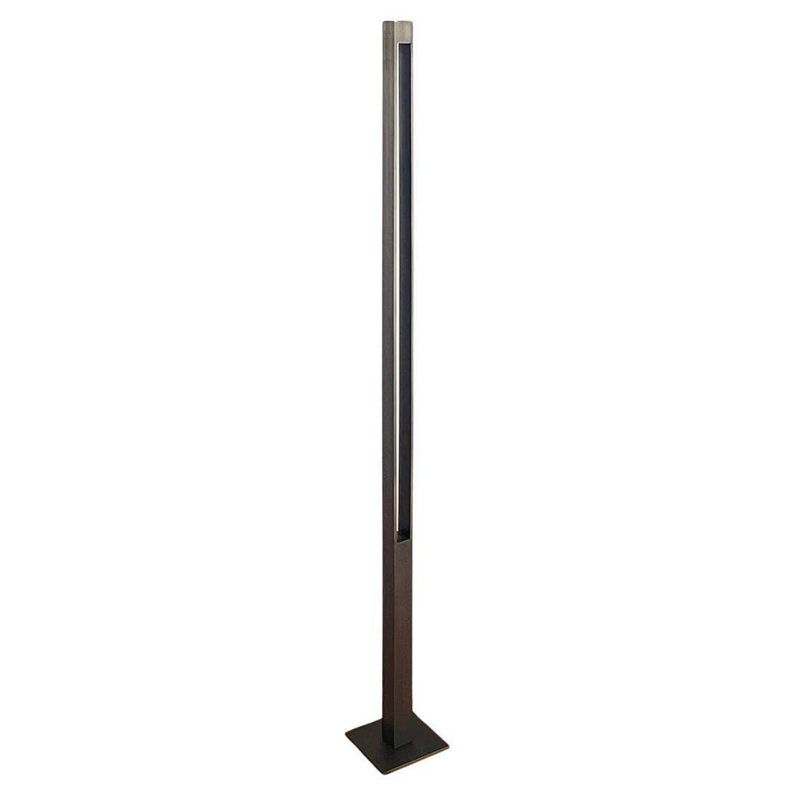 Parallel Stem Candle Pedestal  - 56.5" Oil Rubbed Bronze For Sale