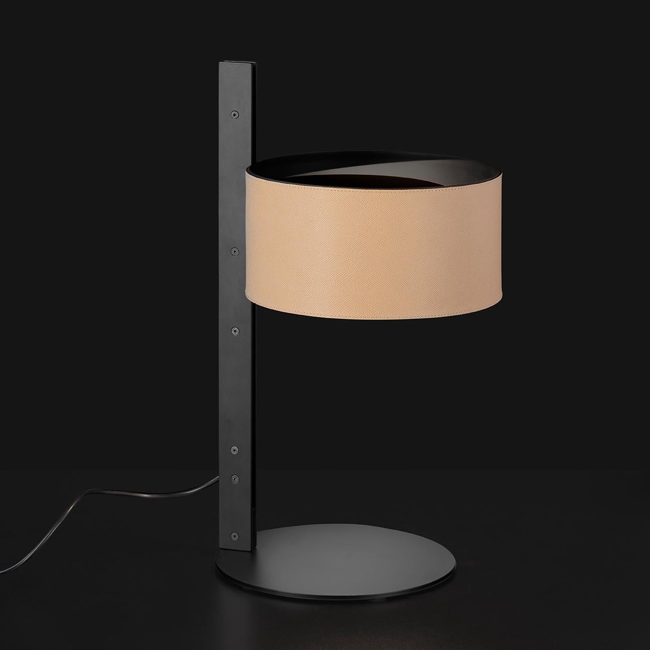Metal Parallel Table Lamp by Victor Vasilev for Oluce For Sale