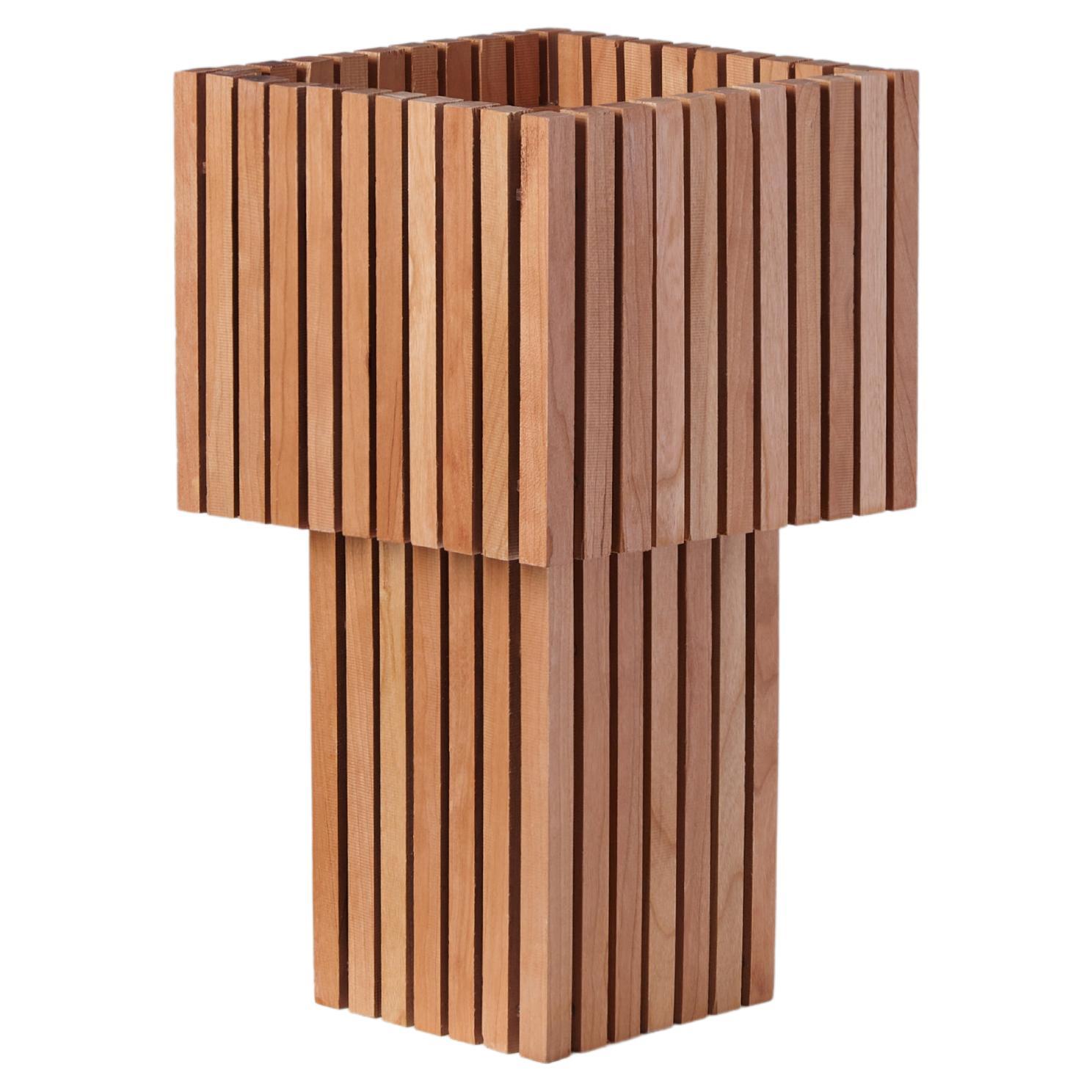 Parállilo Table Lamp in Cherry For Sale