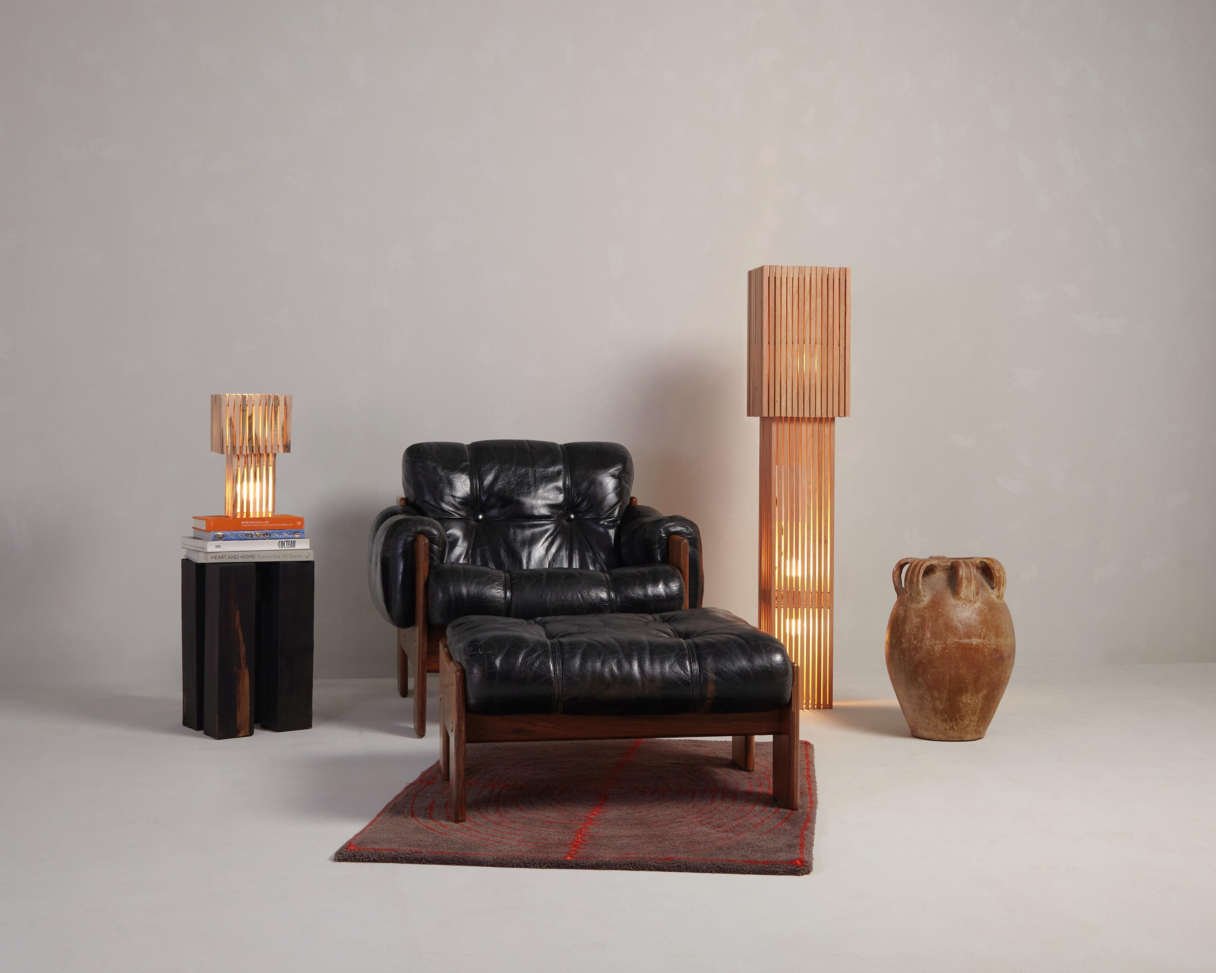 Woodwork Parállilo Table Lamp in Plywood For Sale