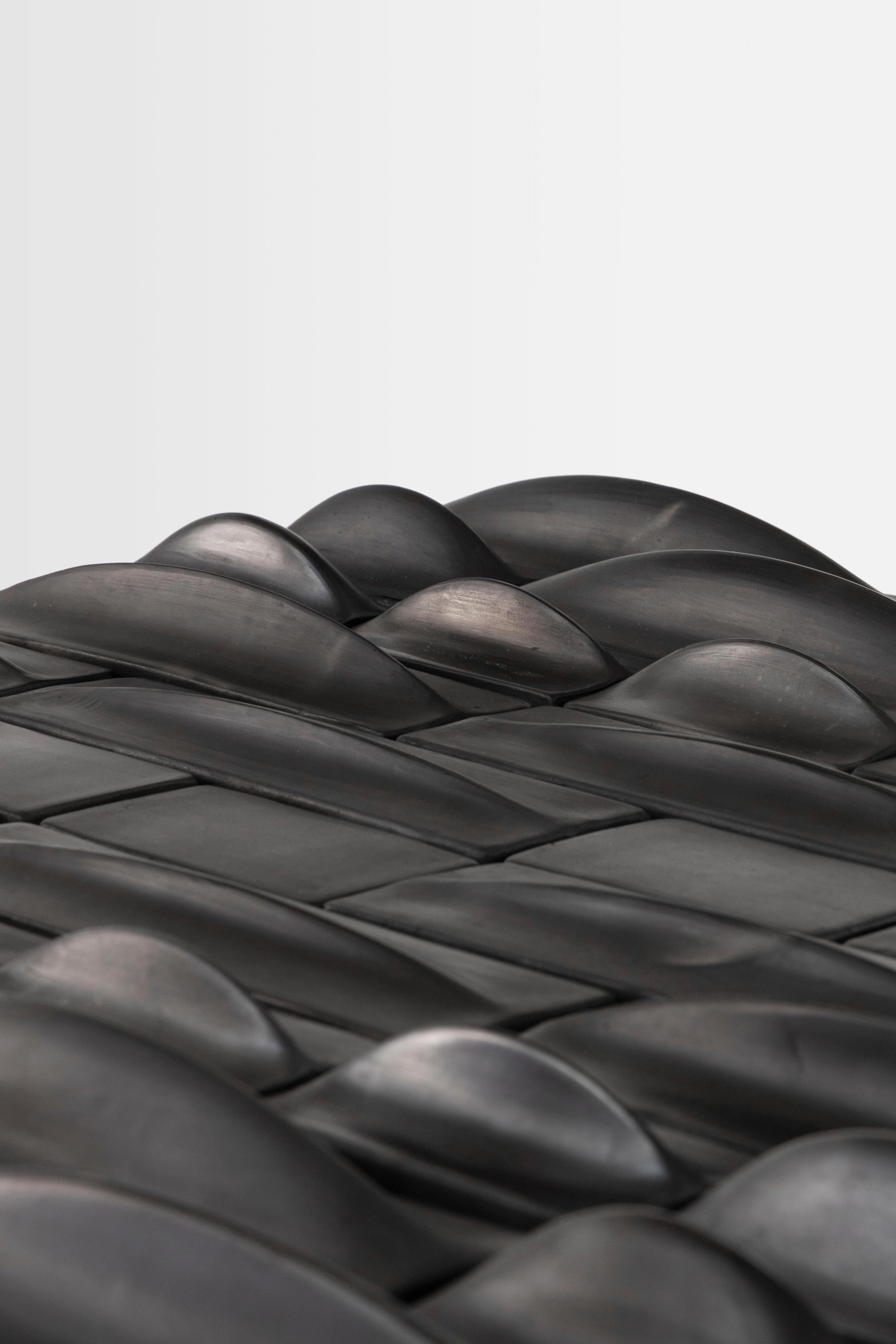 Páramo expresses the malleability of the earth. This scalable set of mosaics modeled using parametric design allows for infinite variations. 

The geographies that result from these digital explorations echo the beauty of hilly, sculpted landscapes.