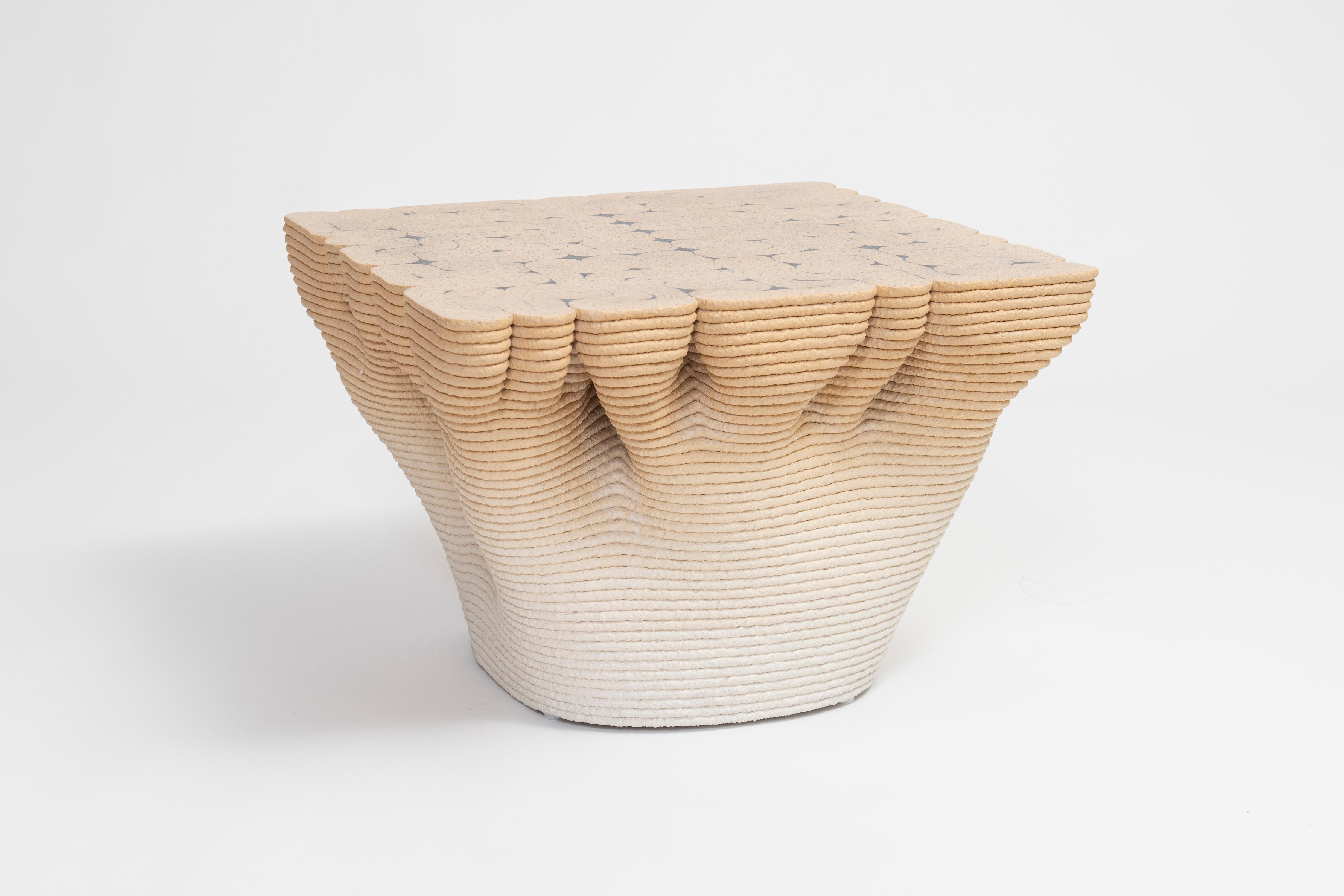 Austrian Paramorph Table in Beige For Sale