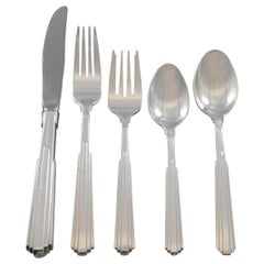 Paramount by Kirk Sterling Silver Flatware Set for 12 Service 64 Pieces Modern