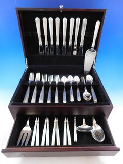 Paramount by Kirk Sterling Silver Flatware Set for 8 Service 55 Pieces Modern