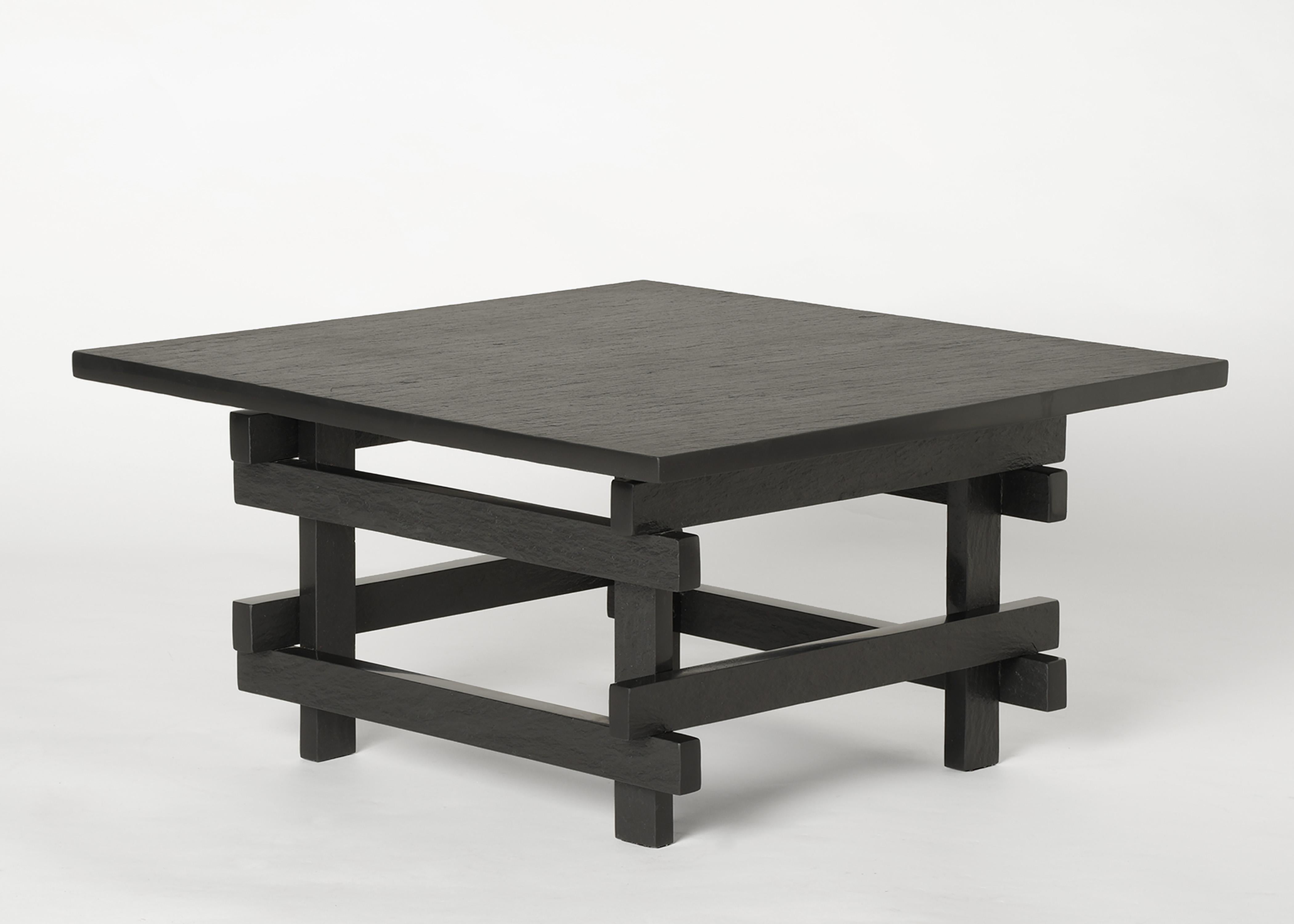 Paranoid coffee table by Edizione Limitata
Limited Edition of 150 pieces. Signed and numbered.
Designers: Simone Fanciullacci
Dimensions: H 32 × W 60 × L 60 cm 
Materials: Handcut slate

Edizione Limitata, that is to say “Limited Edition”, is