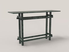 Paranoid V3 Green Guatemala Marble Console by Simone Fanciullacci