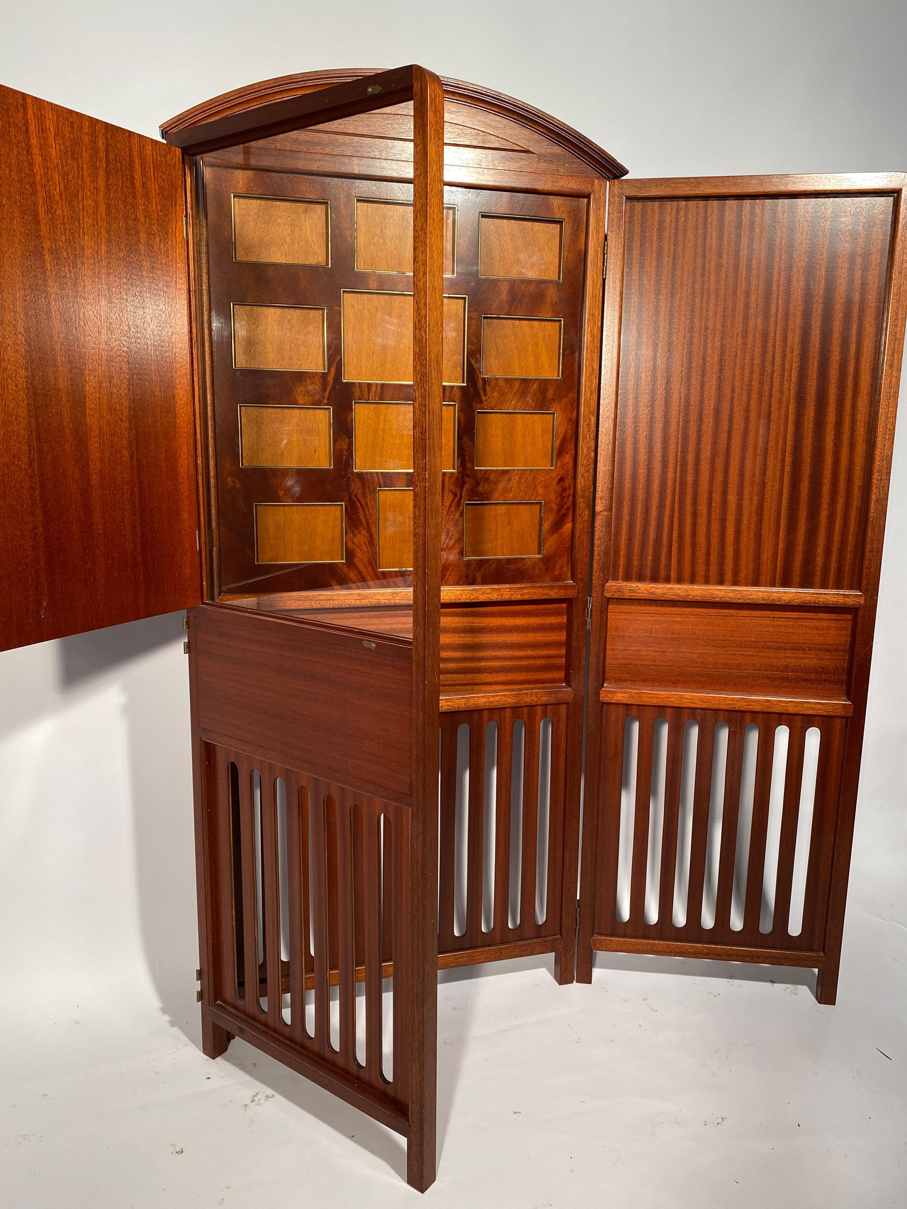 Mahogany Screen By Madeleine Castaing For Sale 2