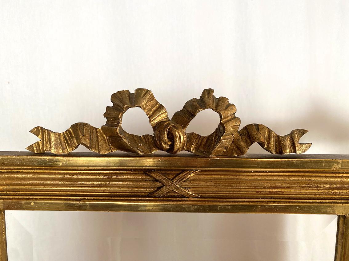 20th Century Paravent en bois doré de style Louis XVI, vers 1900