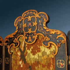 Chinoiserie-style screen. Italy, second quarter 19th century