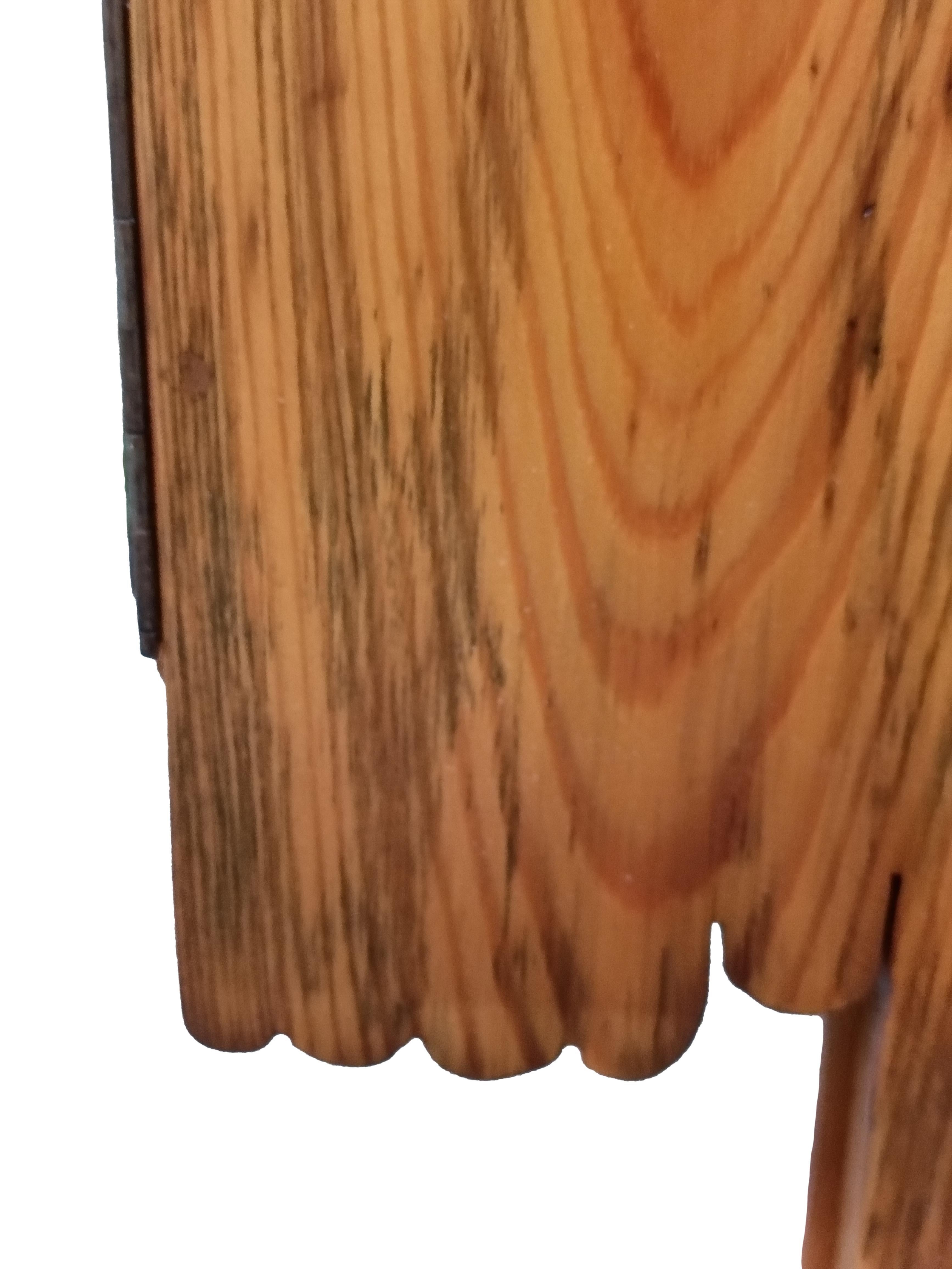 Paravento Artistico a Tre Sagome in Legno, Italia 1970s 8