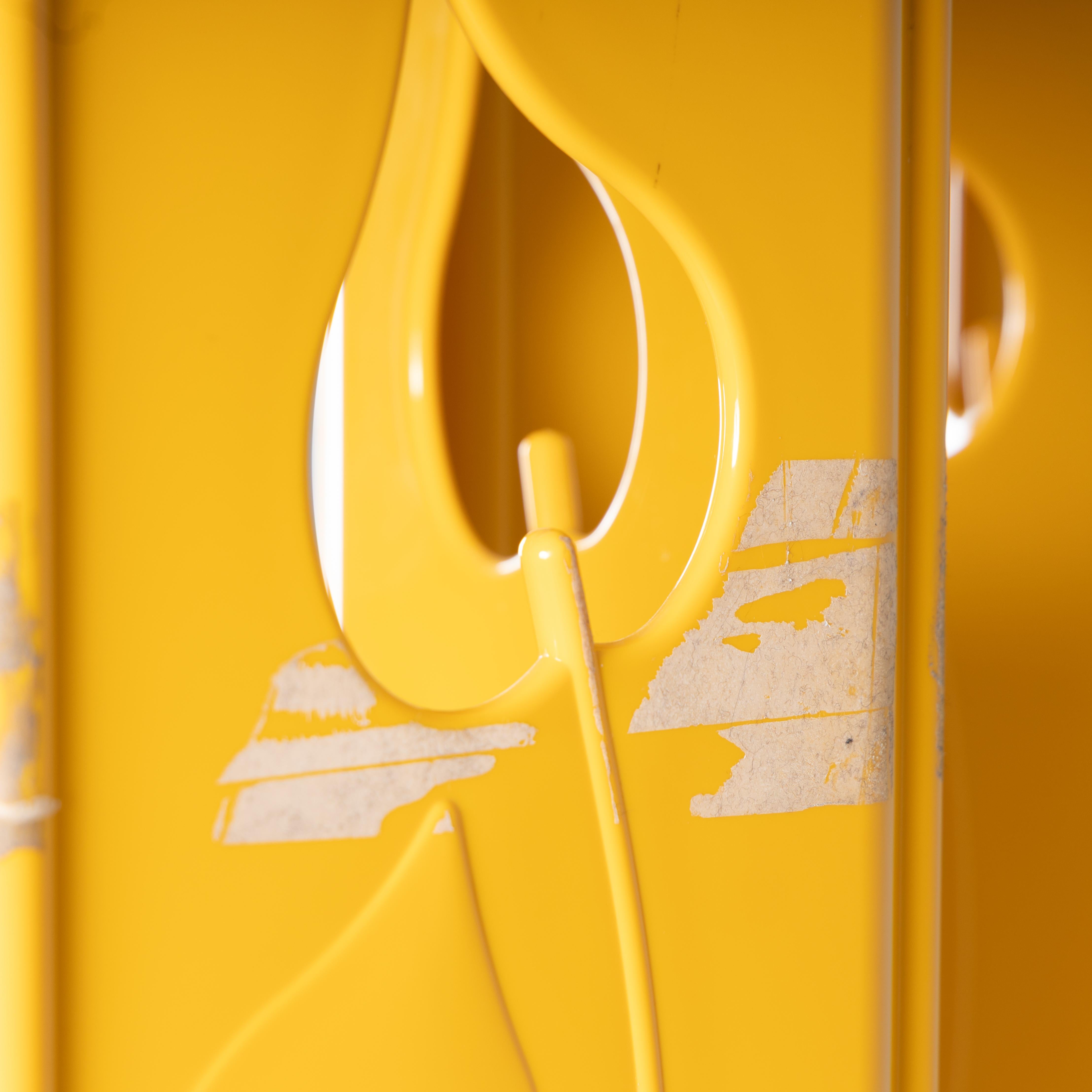 Paravento giallo, stile postmoderno, 1980 in vendita 12