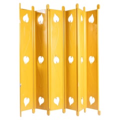 Paravento giallo, stile postmoderno, 1980