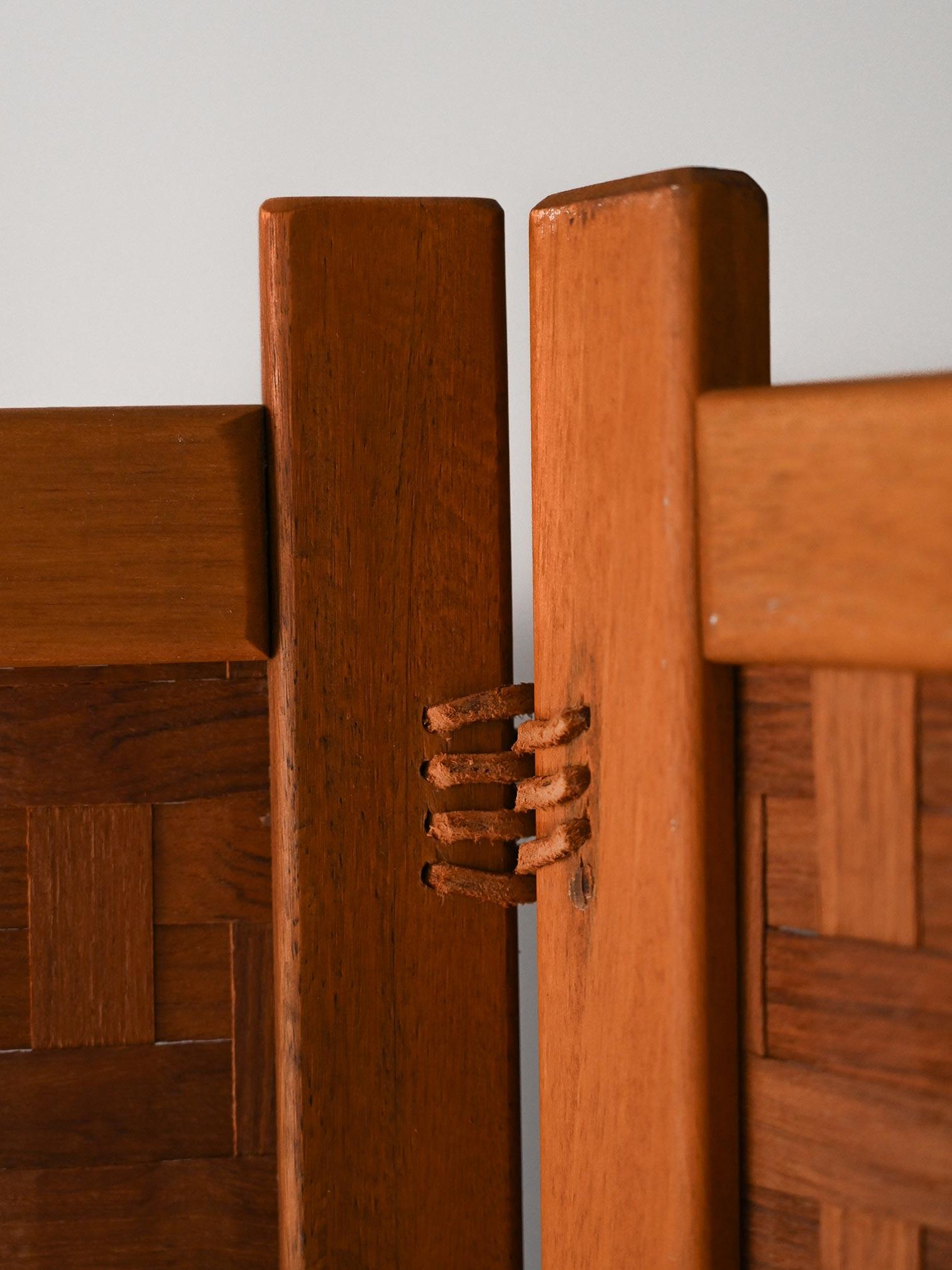Swedish Paravento scandinavo Spåna in teak anni ’50/60 in vendita