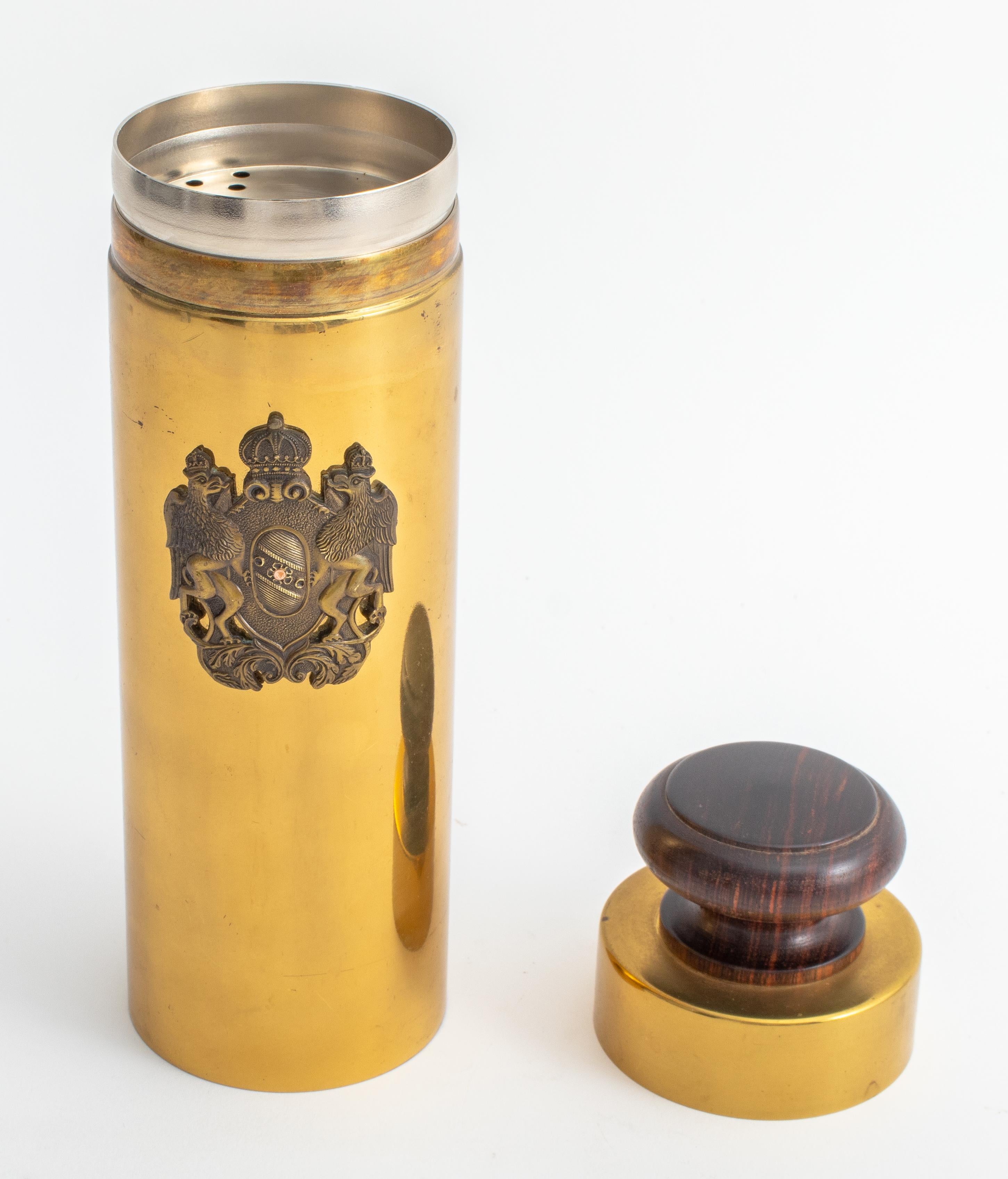 Parazinger high quality brass cocktail shaker. Very good vintage condition. Marked 
