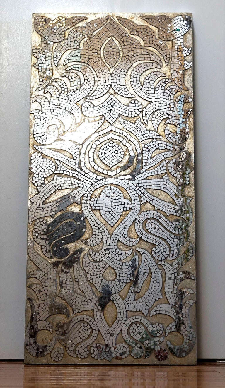 Parcel Gilt Art Deco Style Mosaic Mirror Tile Wall Panel For Sale at ...