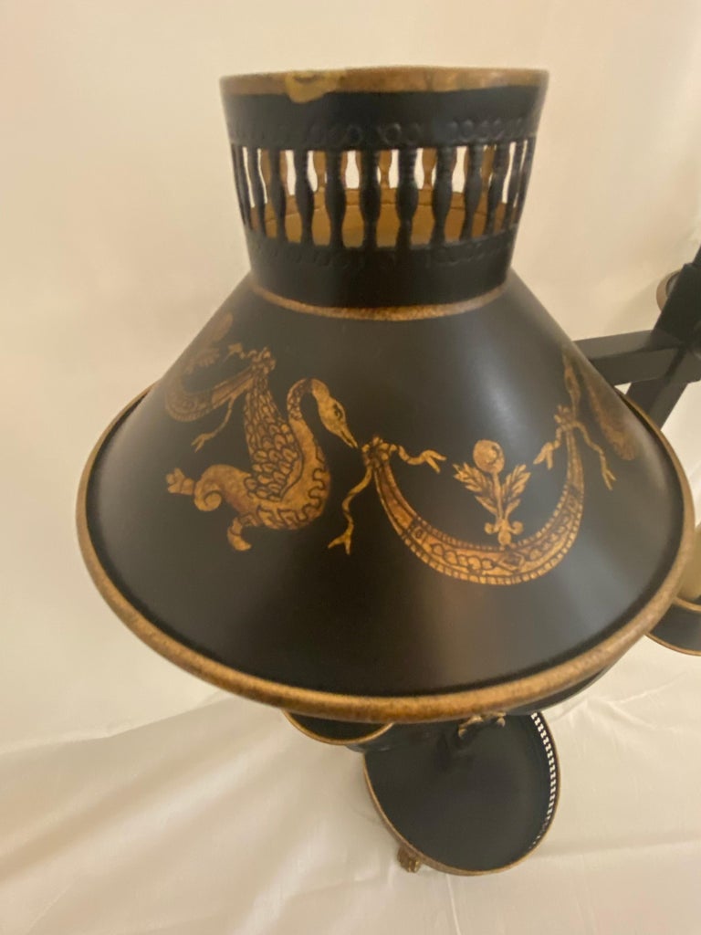 Parcel Gilt Bouilotte Style Two Light Table Lamp For Sale At 1stDibs
