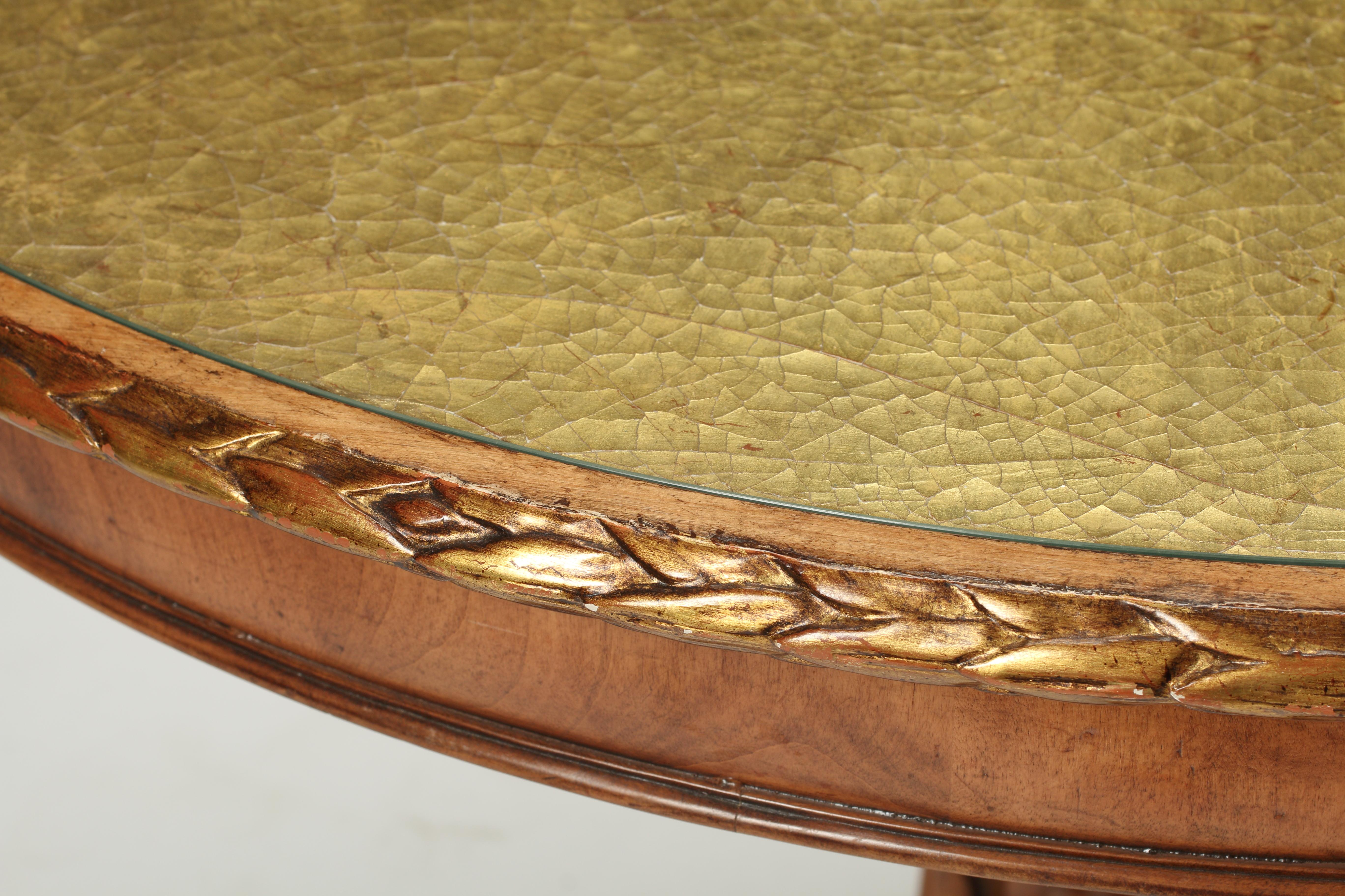 Parcel Gilt Center Table, 19th Century Continental  In Good Condition In El Monte, CA