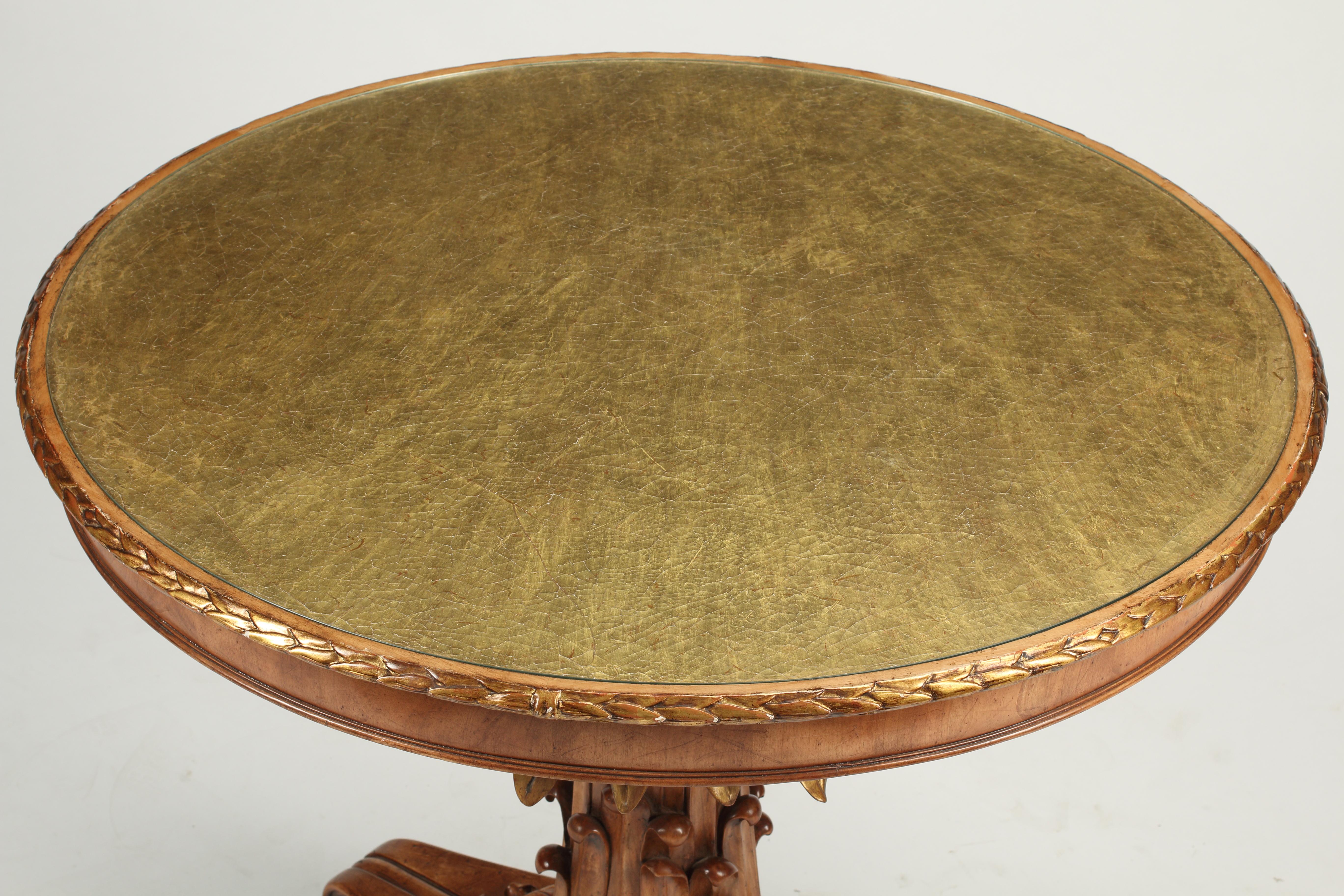 Parcel Gilt Center Table, 19th Century Continental  1