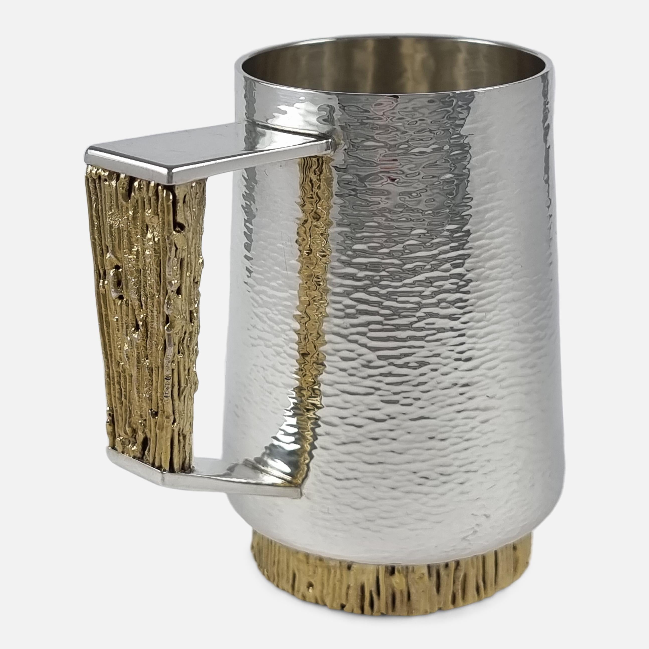 Modern Sterling Silver Mug, Stuart Devlin, 1974 For Sale