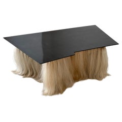 PARCELA Steel and horsehair table from Mexico