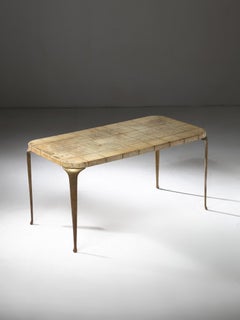 Mesa de centro «Parchment and Brass», de Paolo Buffa, Italia, década de 1950