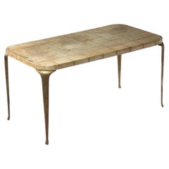 Mesa de centro «Parchment and Brass», de Paolo Buffa, Italia, década de 1950