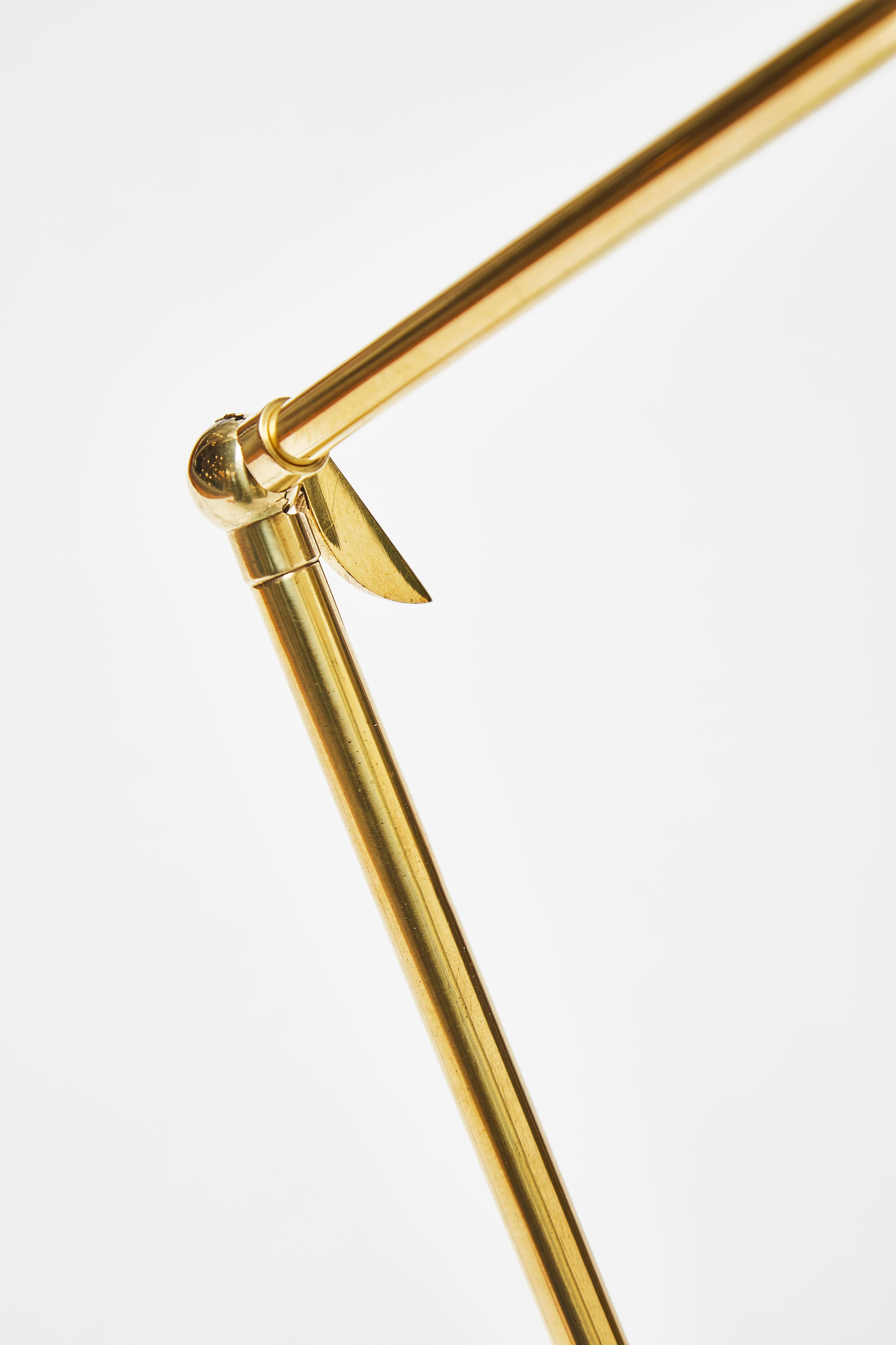 Parchment, Brass and Glass Table Lamp by Diego Mardegan for Glustin Luminaires For Sale 1