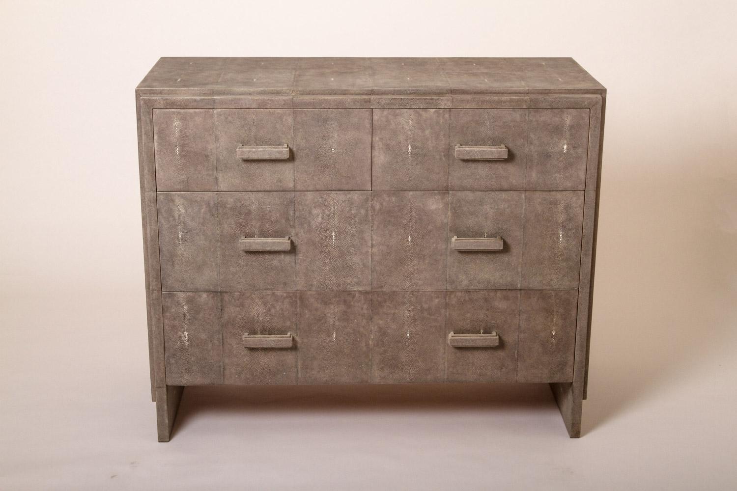 French Parchment Chest of Drawers by R & Y Augousti For Sale