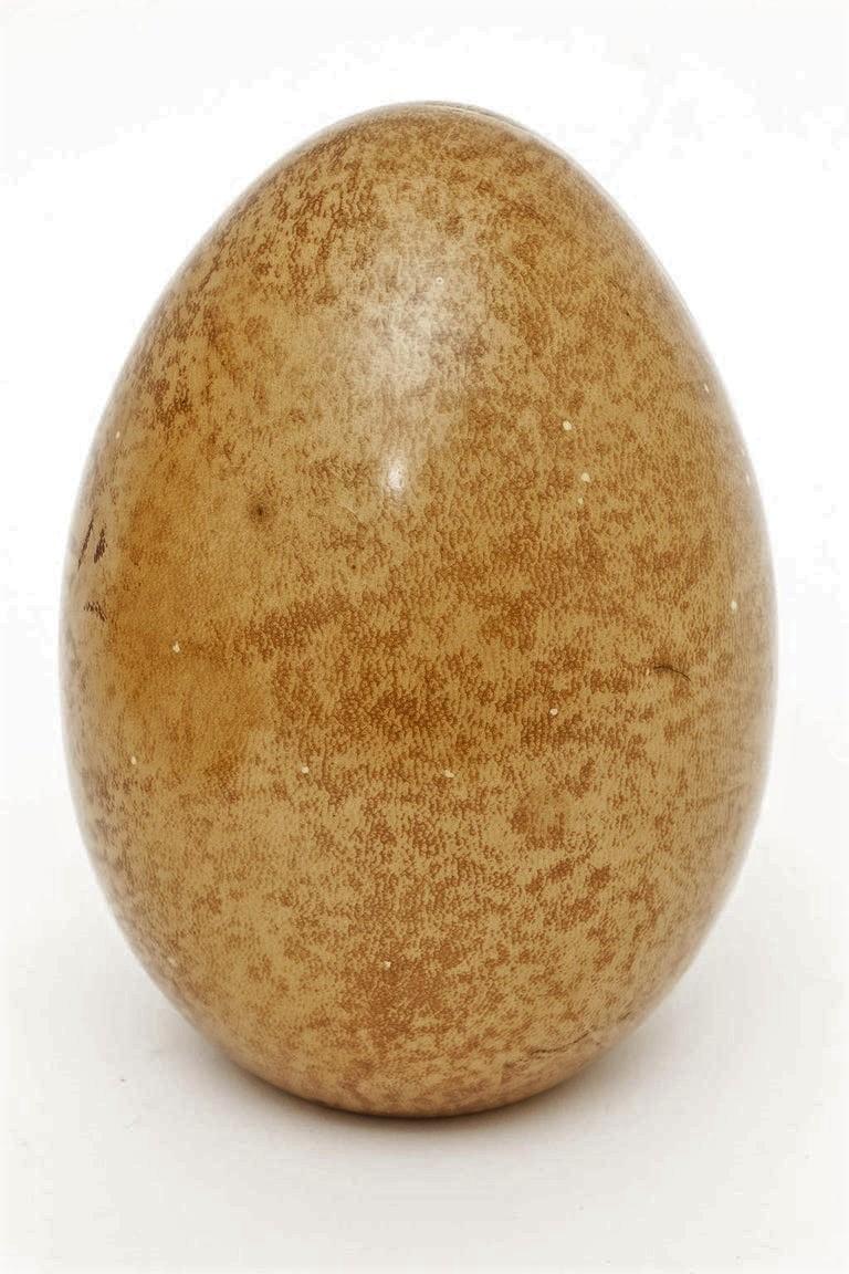 American Parchment Clad Obelisk Egg and Sphere Sculptures