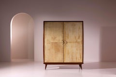 Armoire en parchemin, fabrication italienne, années 1950