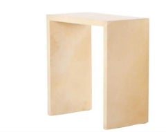 Parchment covered waterfall table in manner of Jean-Michel Frank.